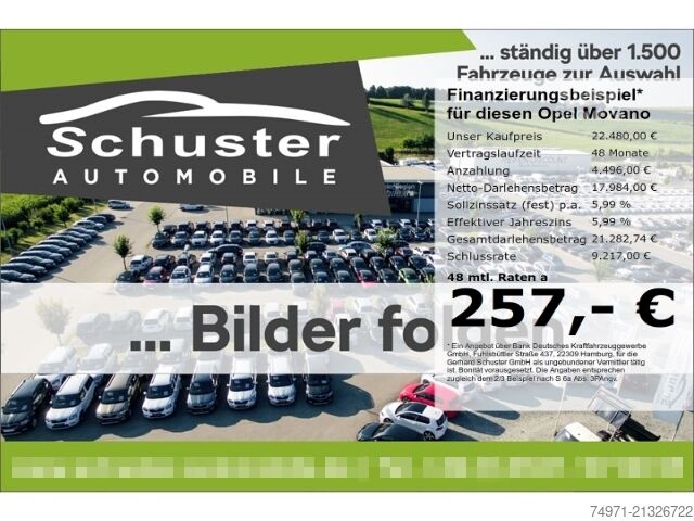 Duba panelată Opel Movano Kasten L2H2 3,5t 2.3D*180PS Navi Temp SHZ