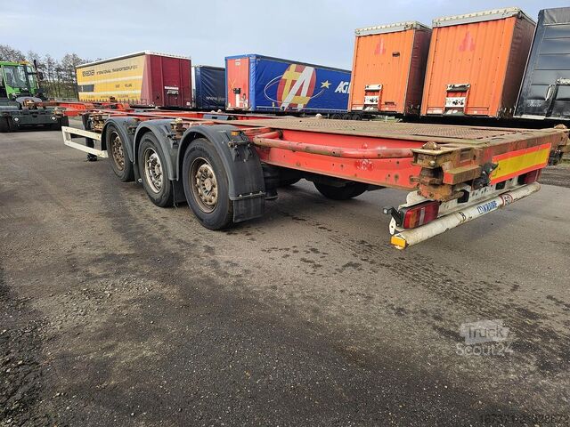 Transporte de contenedores KRONE SD 27| FIXED CHASSIS | SAF DISC. 40 FT |2 X 20 ...
