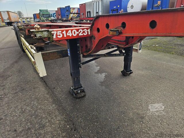 Transporte de contenedores KRONE SD 27| FIXED CHASSIS | SAF DISC. 40 FT |2 X 20 ...