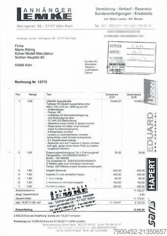 Automobilių priekaba Unsinn Thermo-Koffer