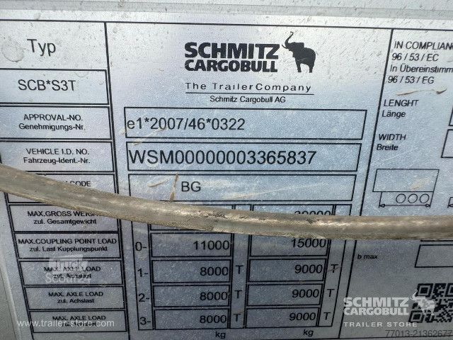 Semi-remorque bâchée Schmitz Cargobull Curtainsider Standard