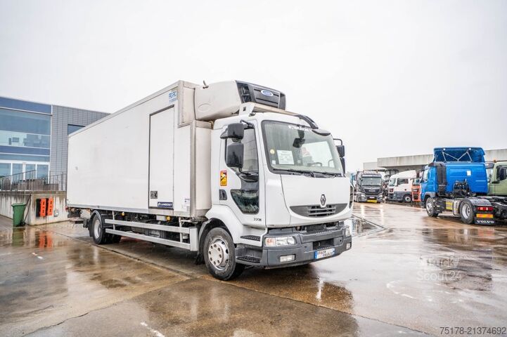 Gekoeld/bevroren transport RENAULT MIDLUM 220.16 DXI + CARRIER MULTI TEMP+DHOLLANDIA