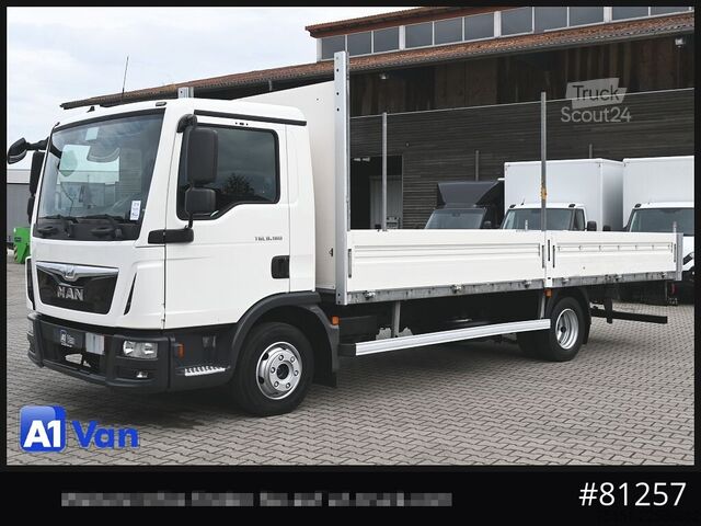 Φορτηγό pick-up MAN TGL 8.180 L Pritsche, Klima, 2xAHK, Luftfederung