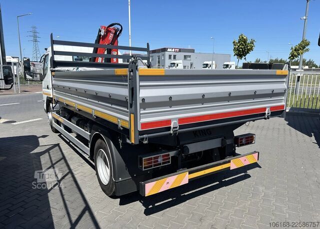 Kran mit Kipper Fuso Canter 7C15 Fassi Kran 3-seiten Kipper
