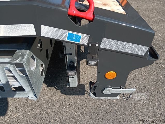 Werkplatform oplegger SCHWARZMÜLLER 3Achs Tele Rampen TwistLock40+2x20"SAF Lenk+Lift