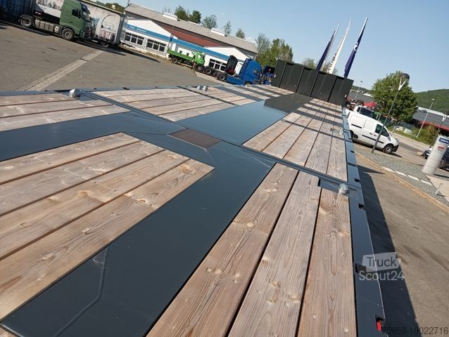Pracovní plošinový návěs SCHWARZMÜLLER 3Achs Tele Rampen TwistLock40+2x20"SAF Lenk+Lift