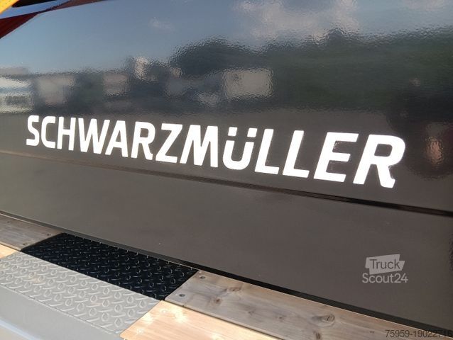 Pracovní plošinový návěs SCHWARZMÜLLER 3Achs Tele Rampen TwistLock40+2x20"SAF Lenk+Lift