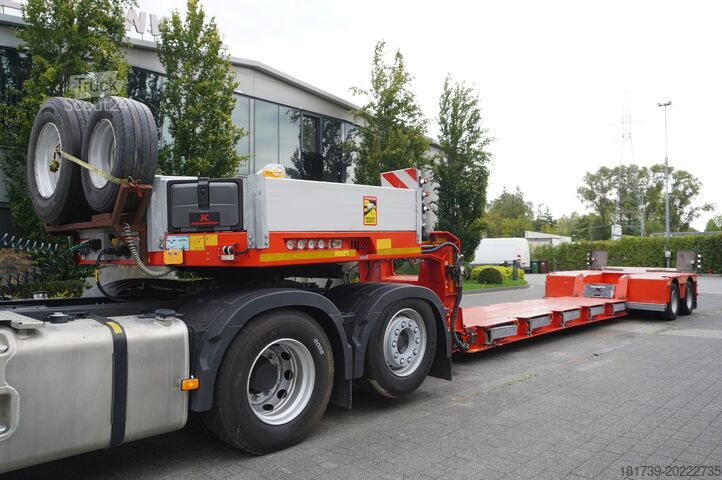 Semiremorcă cu șasiu jos / 2 bucăți Kässbohrer LB2 TIEF-BETT low loader semi-trailer