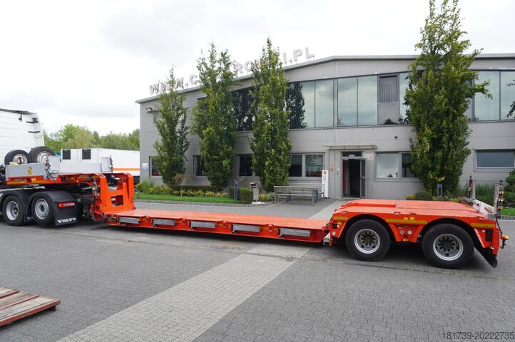 Semiremorcă cu șasiu jos / 2 bucăți Kässbohrer LB2 TIEF-BETT low loader semi-trailer