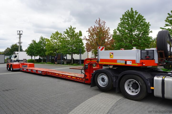 Semiremorcă cu șasiu jos / 2 bucăți Kässbohrer LB2 TIEF-BETT low loader semi-trailer