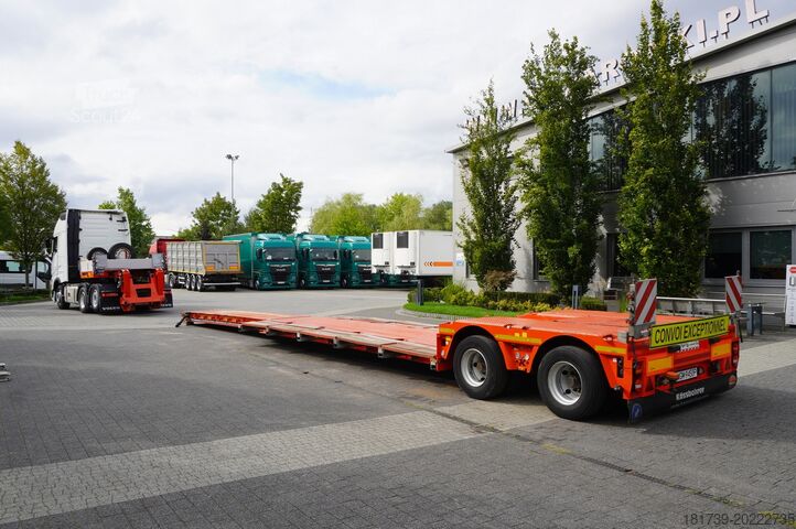 Semiremorcă cu șasiu jos / 2 bucăți Kässbohrer LB2 TIEF-BETT low loader semi-trailer