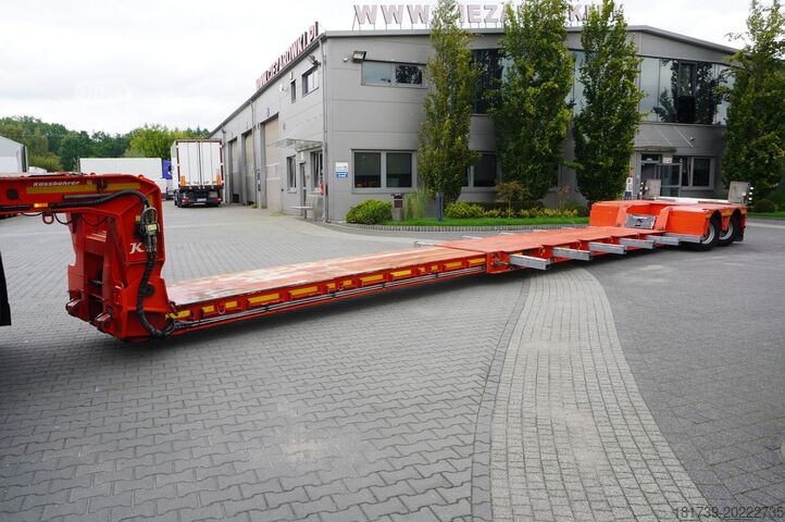 Semiremorcă cu șasiu jos / 2 bucăți Kässbohrer LB2 TIEF-BETT low loader semi-trailer