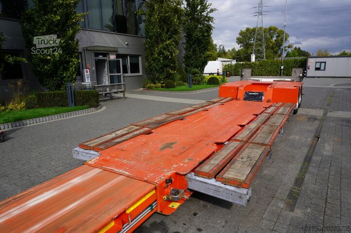 Semiremorcă cu șasiu jos / 2 bucăți Kässbohrer LB2 TIEF-BETT low loader semi-trailer