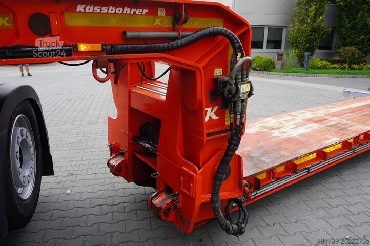 Semiremorcă cu șasiu jos / 2 bucăți Kässbohrer LB2 TIEF-BETT low loader semi-trailer