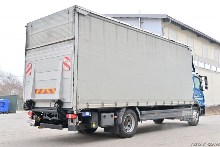 Camion cu platformă și prelată Mercedes-Benz Atego 1530  1630 LBW 2000kg 16t Blatt Luft 2,7m