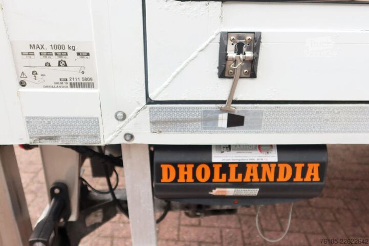 BE-puoliperävaunut Veldhuizen P 47-3. Gesloten + Dhollandia 1.000 kg