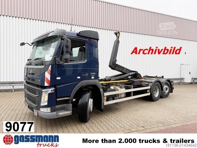 Kampós konténerszállító teherautó Volvo FM 370/410 6x2, Lenk-/Liftachse