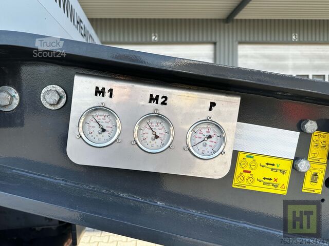 Tieflader-Sattelauflieger Faymonville 4-1+3-Achs-Tele-Semi-Radmulden-Rampen