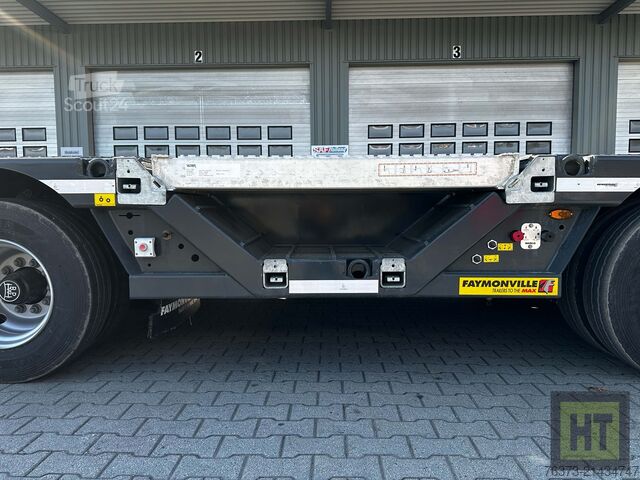 Tieflader-Sattelauflieger Faymonville 4-1+3-Achs-Tele-Semi-Radmulden-Rampen