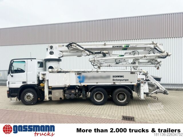شاحنة مضخة خرسانة Mercedes-Benz Actros 2636 6x4, Betonpumpe Schwing Stetter