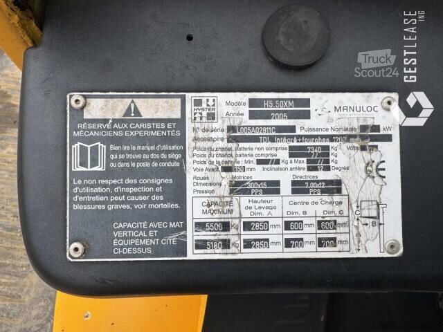 Риичтрак Hyster H5.50 XM