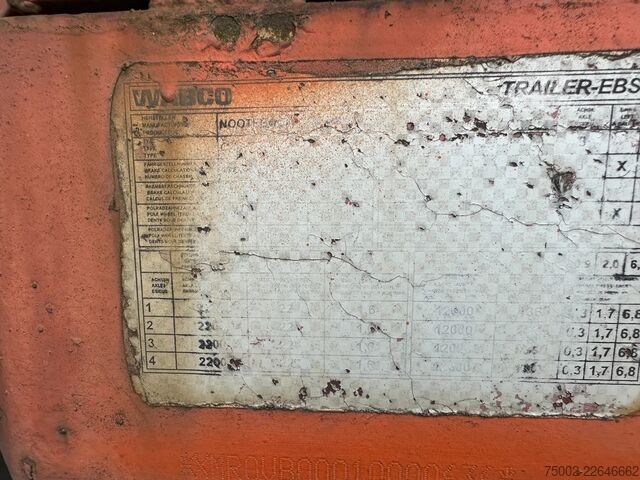 Platformos priekaba Nooteboom OVB-73-04 73 tons Ballast trailer / 4 axles / 3...