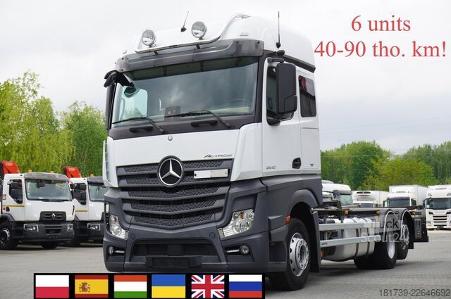 BDF / para clases de conducción Mercedes-Benz Actros 2540 6x2 / 80 tho. km! / 5-seater