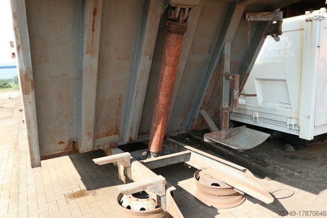 Camion benne Stahl - Hinterkippmulde ca. 18 cbm, Hilfsrahmen