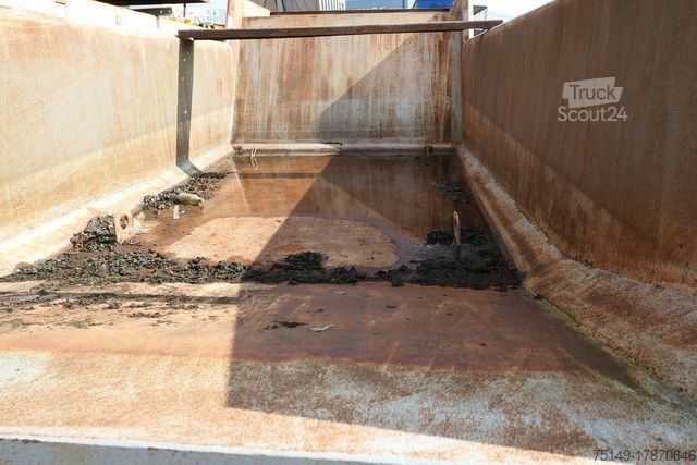 Camion benne Stahl - Hinterkippmulde ca. 18 cbm, Hilfsrahmen