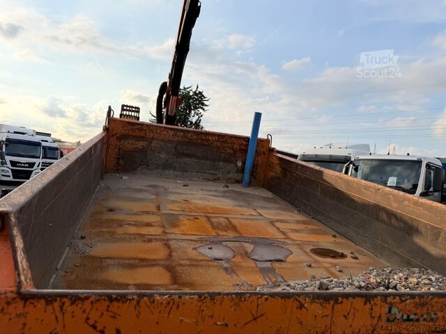 Camion-benne tricar MAN TGM 18.340BB/Meiller+PalfingerPK11001B+Greifer