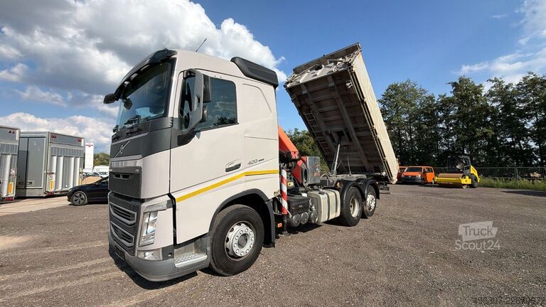 Trojstranný sklápací nákladný automobil VOLVO Meiler 3 Seiten Kipper/Palfinger PK 17.001 SLD