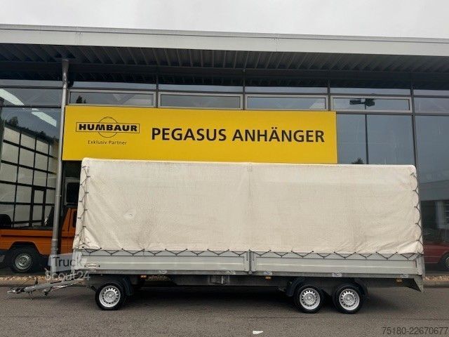 Remorque pour voiture BÖCKMANN Drehschemelanhänger 3-Achs Plane + Spriegel