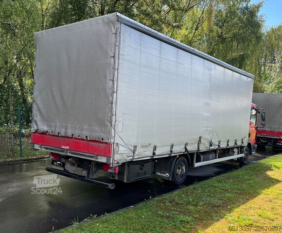 Curtain sider van MAN TGL 8.180 Pritsche + Schiebeplane AHK Klima