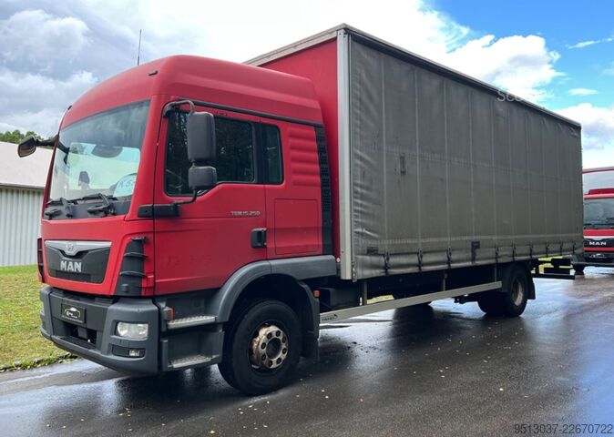 Camion plateau avec bâche MAN TGM 15.250 Pritsche + plane AHK Klima HU 05.2027
