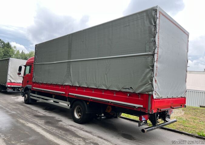 Camion plateau avec bâche MAN TGM 15.250 Pritsche + plane AHK Klima