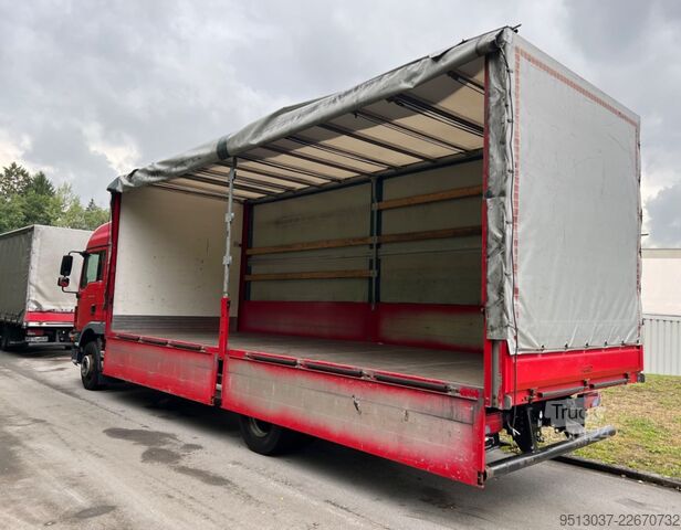 Camion plateau avec bâche MAN TGM 15.250 Pritsche + plane AHK Klima