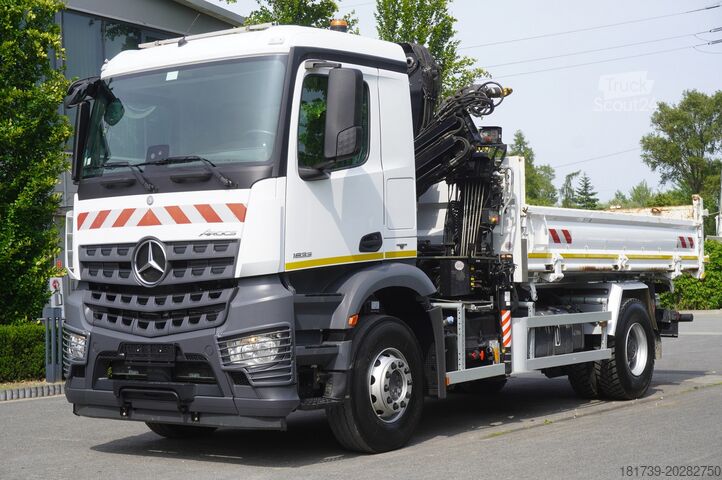 Tripusis savivartis su HDS Mercedes-Benz Arocs 1833 / 87,000 km!!! / Hds HIAB
