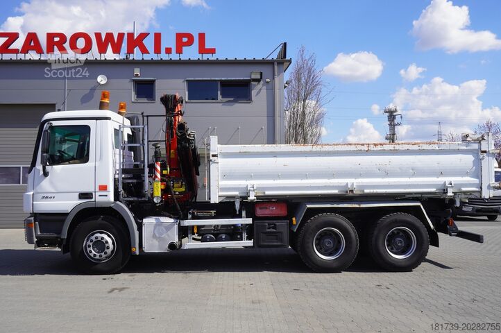 Savivartis su kranu Mercedes-Benz Actros 2641 6×4 E5 / Crane / Dumper