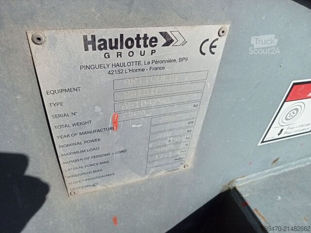 Knikarm werkplatform Haulotte HA15 IP