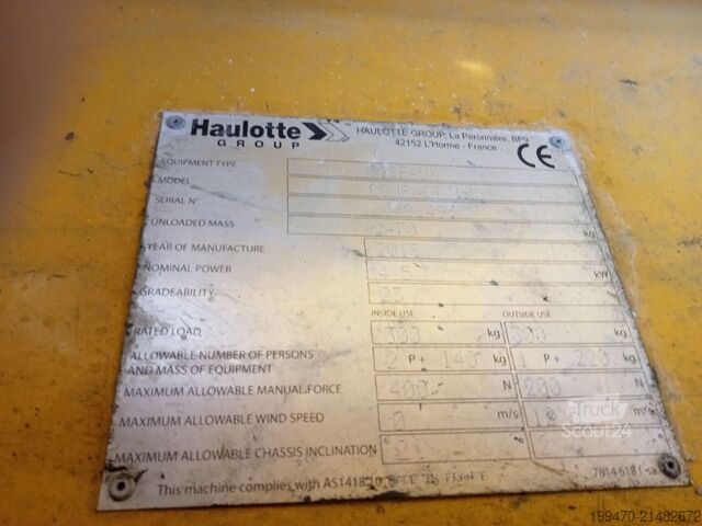 Mesa elevatória de tesoura Haulotte Compact 12