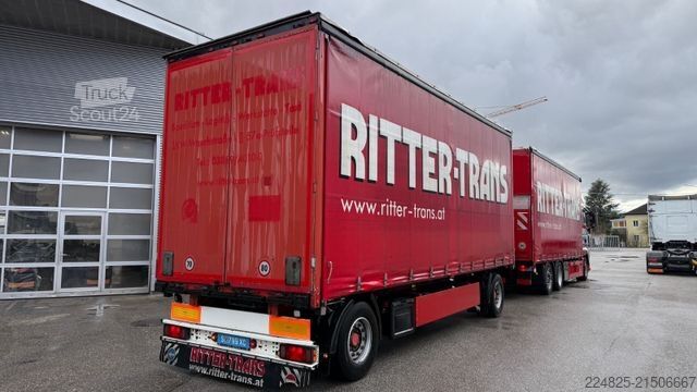 Anhänger mit Pritsche & Plane SCHMITZ CARGOBULL AFG 18 PRITSCHE+PLANE*2009*1HAND*DRUCHLADESYSTEM