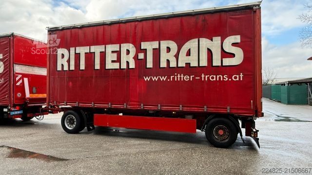 Anhänger mit Pritsche & Plane SCHMITZ CARGOBULL AFG 18 PRITSCHE+PLANE*2009*1HAND*DRUCHLADESYSTEM