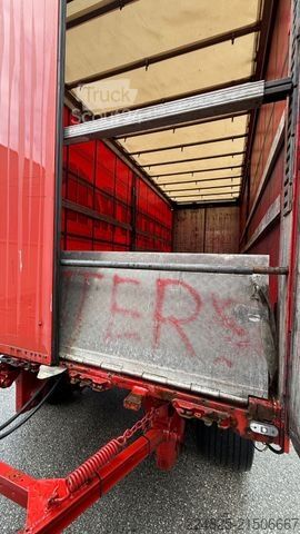 Anhänger mit Pritsche & Plane SCHMITZ CARGOBULL AFG 18 PRITSCHE+PLANE*2009*1HAND*DRUCHLADESYSTEM