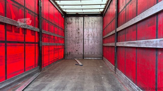 Anhänger mit Pritsche & Plane SCHMITZ CARGOBULL AFG 18 PRITSCHE+PLANE*2009*1HAND*DRUCHLADESYSTEM