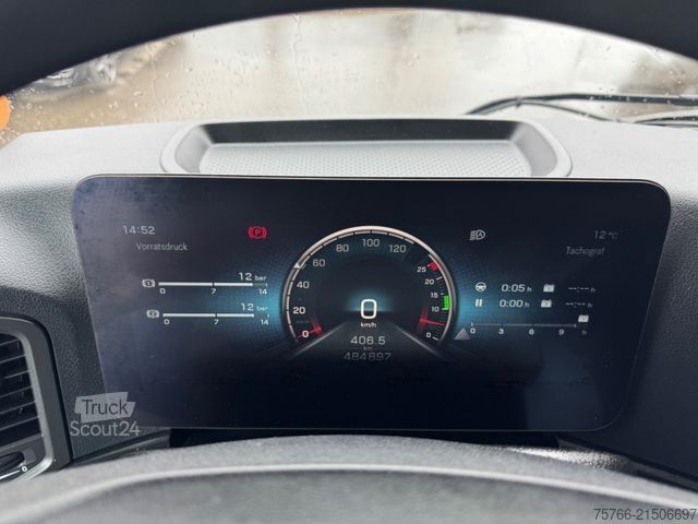 LKW mit Pritsche & Plane MERCEDES-BENZ ACTROS 2548 / GIGSPACE / STAPLERHALTERUNG