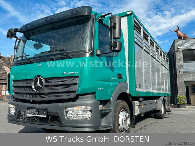 Sığır taşıma kamyonu MERCEDES-BENZ Atego 1327 Menke Einstock