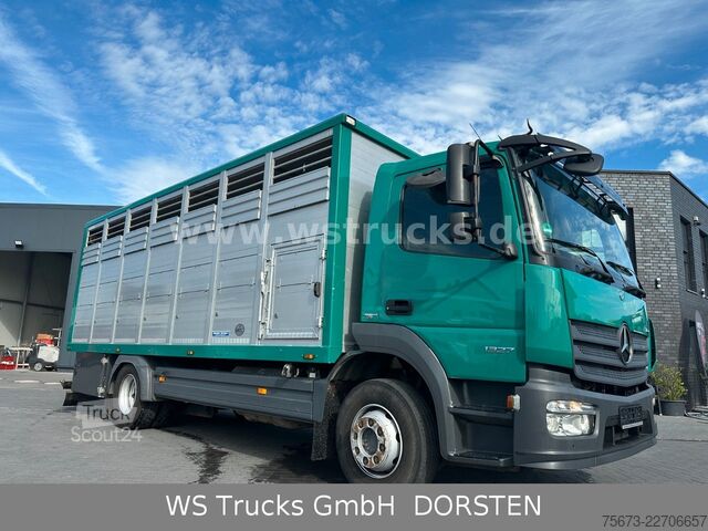 Sığır taşıma kamyonu MERCEDES-BENZ Atego 1327 Menke Einstock