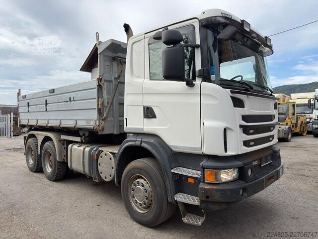 Трьохсторонній самоскид SCANIA G440 6X4 DREISEITENKIPPER BLATT BLATT