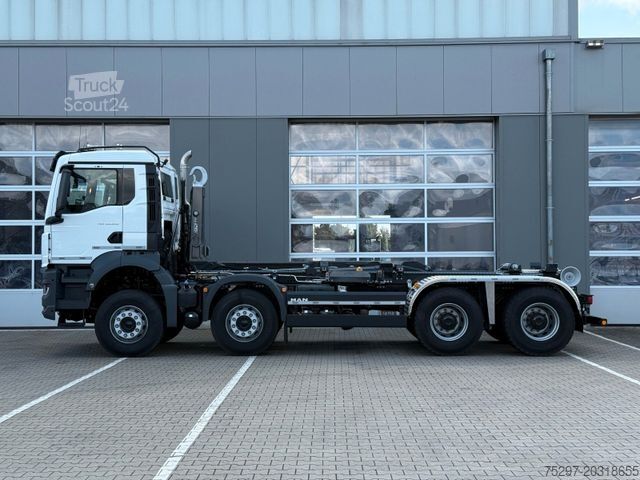 Roll-off-kippi kuorma-auto MAN TGS 35.520 8x4 BL Abrollkipper MEILLER 26.65-TSL