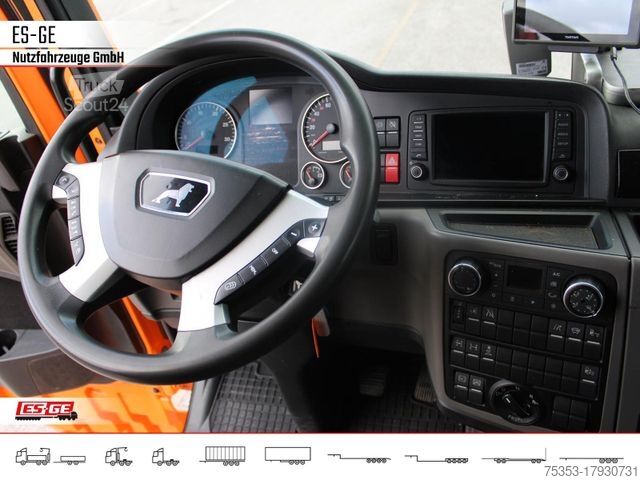 Flatbed truck MAN TGX 26.540 + HIABV-Ladekran 477E-4 HIPRO